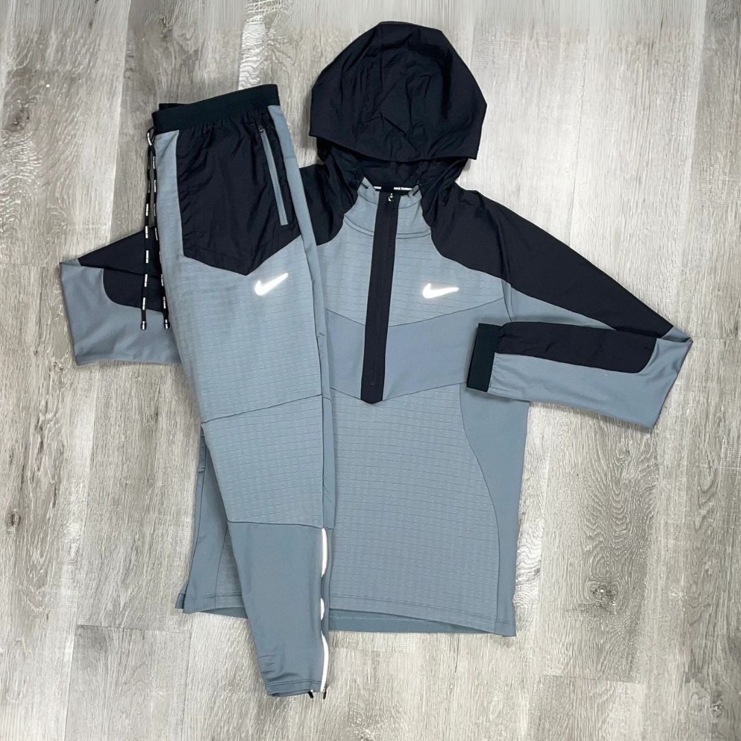 Nike Grey 1/2 Zip Performance Jacket Set