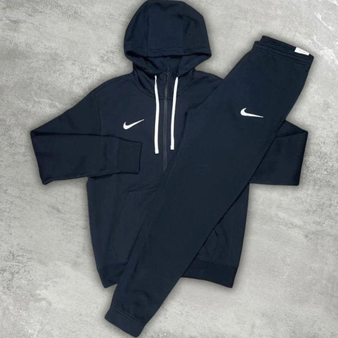 Nike Black Club Zipped Fleece Tracksuit