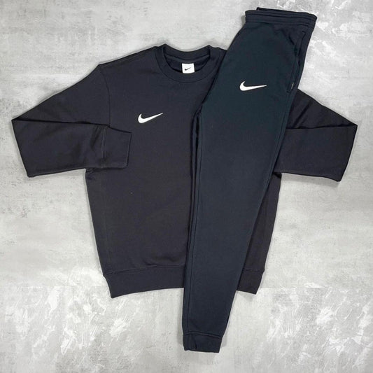 Nike Black Crew Neck Tracksuit