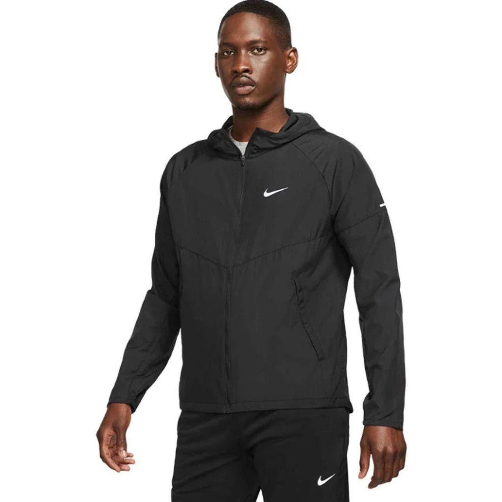 Nike Black Miler Repel Jacket Set