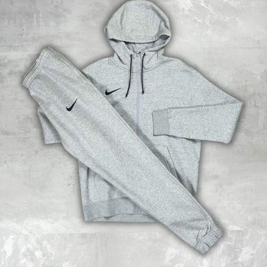 Nike Grey Club Zipped Fleece Tracksuit