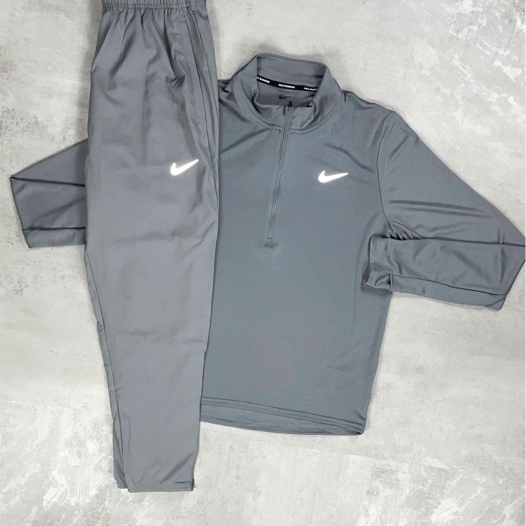 Nike Grey Pacer Half-Zip Tracksuit