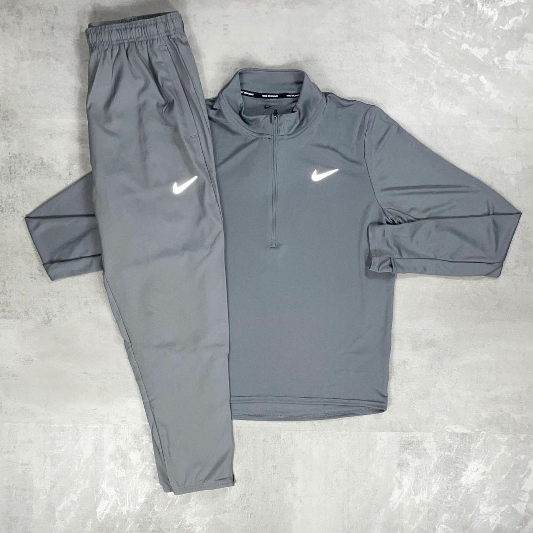 Nike Grey Pacer Half-Zip Tracksuit