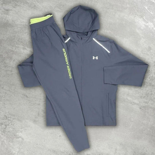 Under Armour 'Grey/Lime Green' Launch Tracksuit