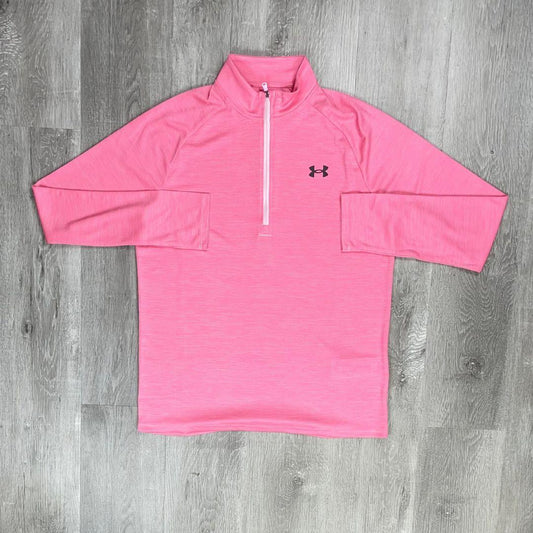 Under Armour 'Pink Foam' Textured Tech Half-Zip