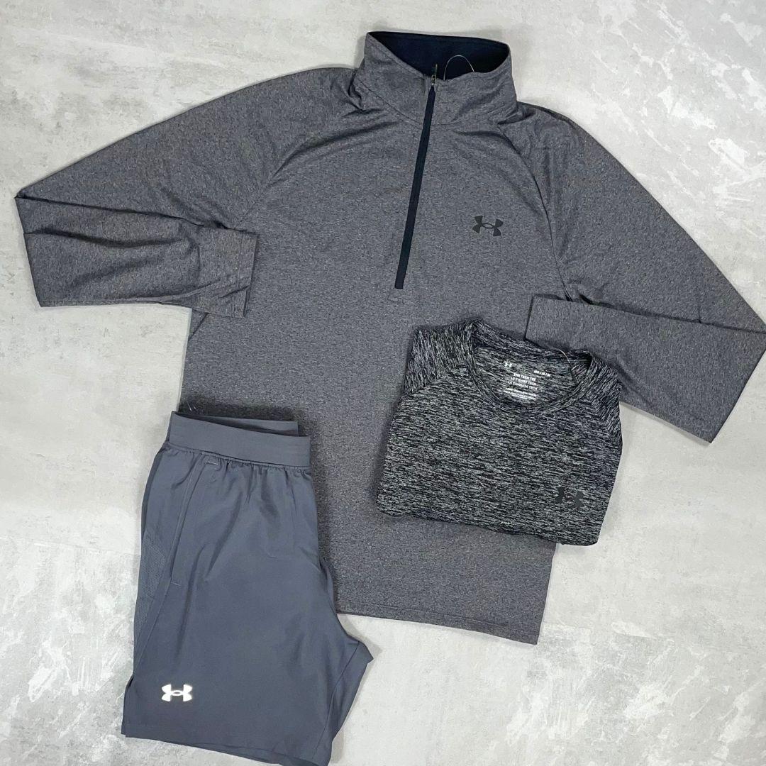Under Armour 'Smoke Grey' Velocity Half-Zip Tri-Set
