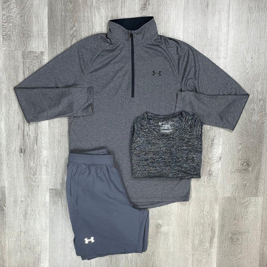 Under Armour 'Smoke Grey' Velocity Half-Zip Tri-Set