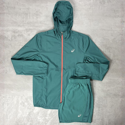 Asics 'Teal' Core Windrunner Set