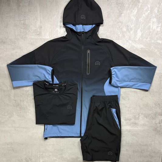 Flux 'Black/Airforce' Gradient Jacket Tri-Set