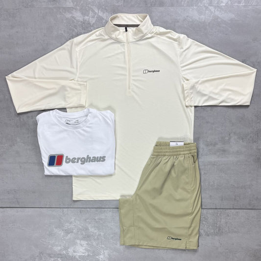 Berghaus 'Light Beige' 24/7 Half-Zip Tri-Set