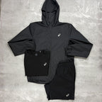 Asics Black Core Windrunner Tri-Set