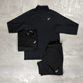 Asics Black Sport Half-Zip Tri-Set