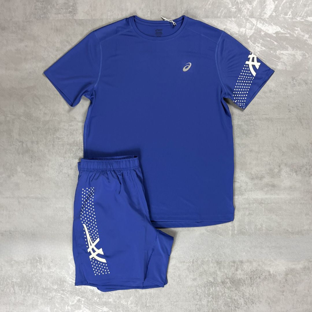 Asics 'Cobalt Blue' Icon T-Shirt Set