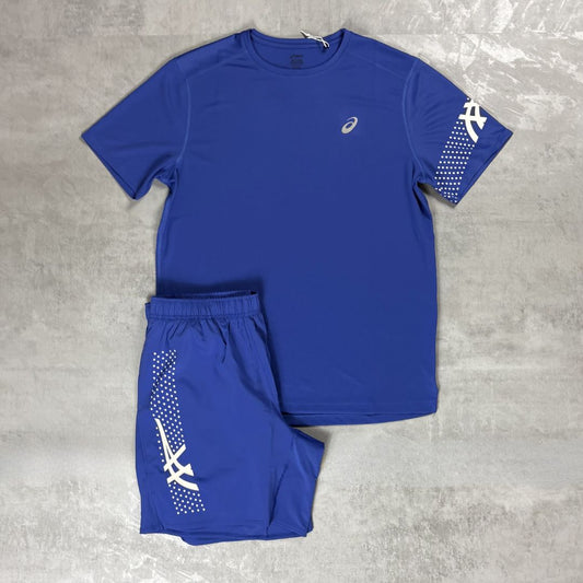 Asics 'Cobalt Blue' Icon T-Shirt Set