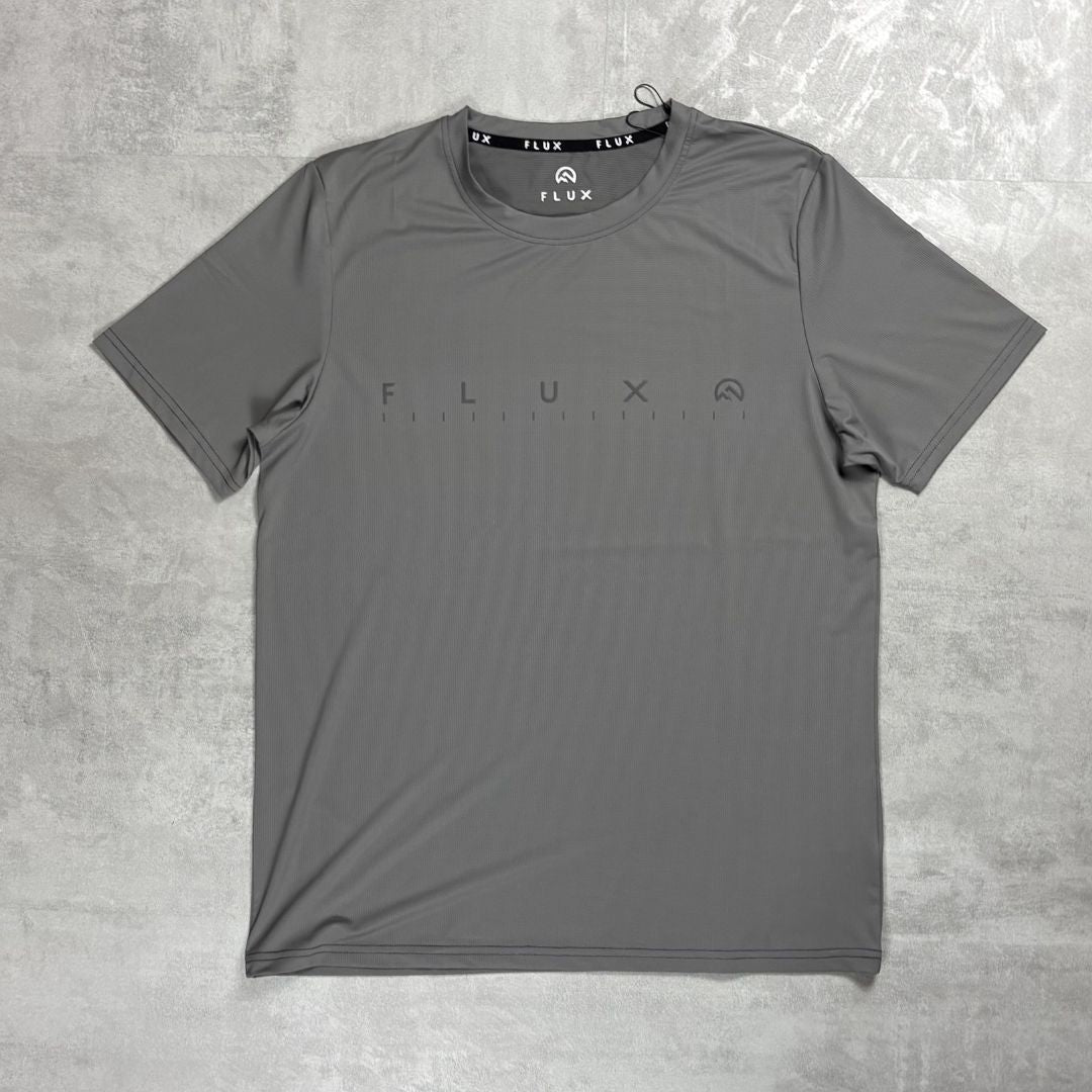 Flux 'Slate Grey' Graphic Logo T-Shirt