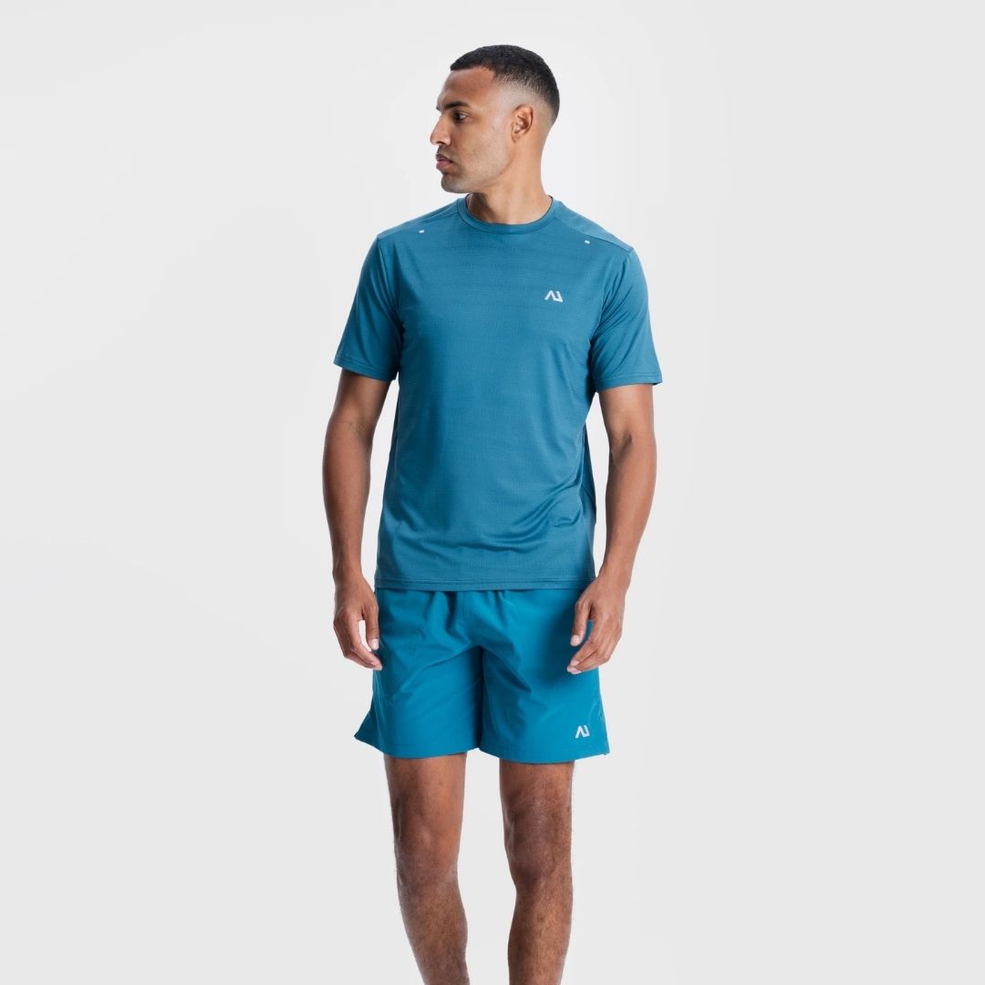Agaru 'Teal Blue' Pacer T-Shirt Set