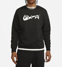 Nike Black / White Air Swoosh Crew Neck Tracksuit